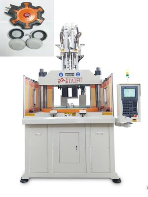 उच्च दक्षता 120 टन ऊर्ध्वाधर कप ढक्कन के लिए डबल रंग इंजेक्शन मोल्डिंग मशीन